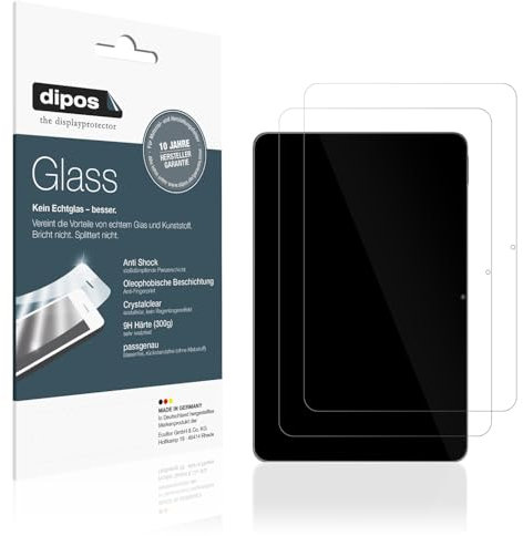 dipos I 2x Protection ecrán compatible avec Nubia Red Magic Gaming Pad Pro Verre souple Film Protecteur 9H