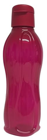 Tupperware to Go Eco 750ml Eco Easy Flip Top Trinkflasche EcoEasy für Kohlensäure geeignet 750 ml (tiefrot)