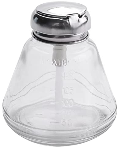 Clickinline Empty Nail Polish Pump Dispenser Glass Push Down Bottle