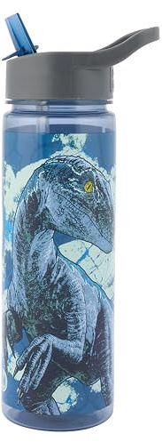 Jurassic World 600ml BPA-Free PP Children's Water Bottle - Durable & Leak-Proof, Ideal for School & Outdoor Activities, Blue