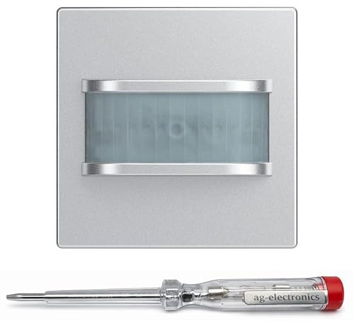 Spannungsprüfer 120-250V® + BUSCH-JAEGER Bewegungsmelder 64762-866 BW 180 stainless steel