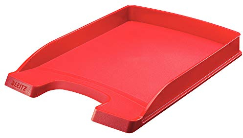 Leitz A4 Letter Tray, Slim, Red, Plus Range, 52370025
