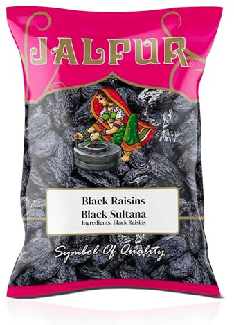Jalpur millers Black Raisins (Black Sultana) 150g – Natural Dried Fruit – Flame Raisins Rich in Iron – Sweet & Chewy Dried Fruit Snack for Kids, dried fruit packed with nutrients for Energy Boost