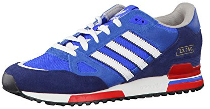 adidas Zx750, Scarpe da Basket Uomo, Blu/Rosso, 46 EU