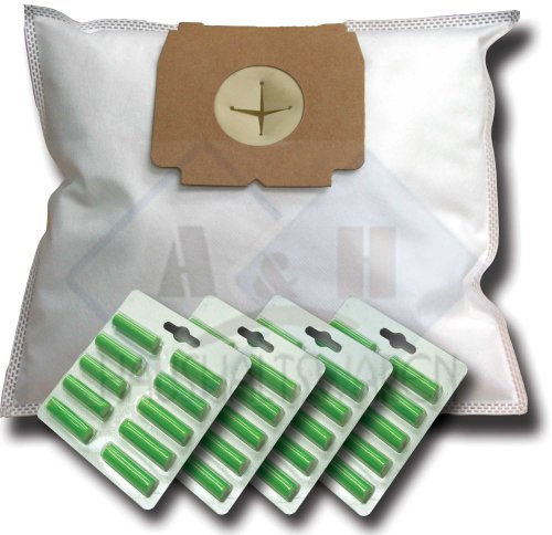 40 sacs aspirateur + 40 Parfum Baguettes Convient pour AEG Vampyr : Ce 100... 999, 200, 220, 225, ce 235, 250, 255, 258, 270, 272, 700, ce 950 ecotec, ce 1700, 1800