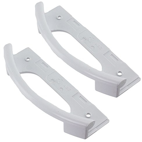 SPARES2GO Türgriff für Bosch KGU Serie Kühl-Gefrierkombinationen (weiß, 2 Stück)