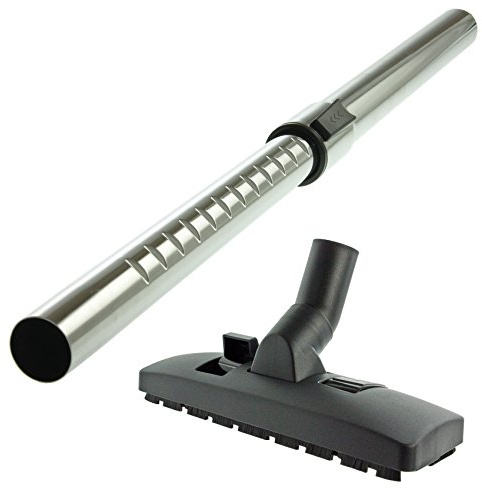 SPARES2GO Universal Adjustable Telescopic Pipe Adjustable Rod Carpet and Hard Floor Vacuum Cleaner Brush Head Set (32mm)