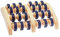 1x Behrend Fußroller, Fußmassage-Roller, Fußmassagegerät, Massage-Roller, 8 Achsen, für 2 Füße