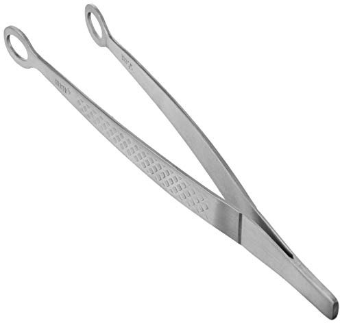 Mercer Culinary M35238 Precision Plus Zange mit flachem ovalem Ende, 15,2 cm-20,3 cm, Edelstahl, Rostfrei