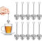 KETAR 10Pcs Stainless Steel Heart Shaped Loose Leaf Tea Infusers - Fine Mesh Strainer Spoons for Single Cup Brewing
