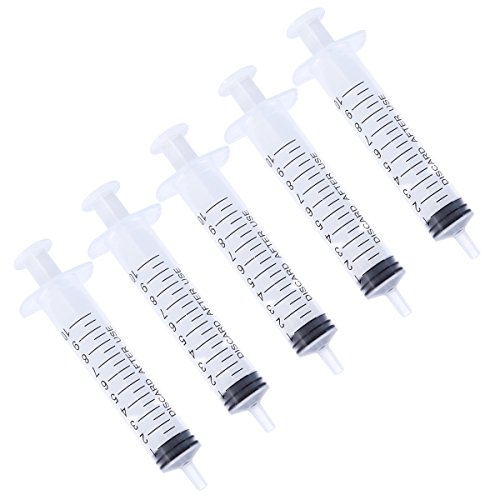 Rosenice Spritzen für Klebstoff, 10 ml, Spritze ohne Nadel in Industriequalität, 5 Stück