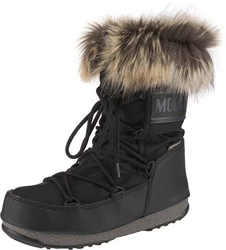 Moon-boot Monaco Low Wp2, Stivali da Neve Donna, Nero (Nero 001), 36 EU