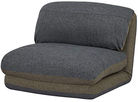 Mendler Schlafsessel HWC-E68, Schlafsofa Funktionssessel Klappsessel Relaxsessel, Stoff/Textil - Khaki/dunkelgrau