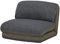 Mendler Schlafsessel HWC-E68, Schlafsofa Funktionssessel Klappsessel Relaxsessel, Stoff/Textil - Khaki/dunkelgrau