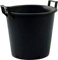 Srendi® large/Extra Large/Medium/Small Black Gardens plant Pots, tree, shrub, pots with handles (5, 50L)