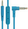 Earla Tec Replacement Audio Cable Cord Extension Wire for Bose QuietComfort QC25 QC35 Headphones with in line Mic Volume Control (Blue)