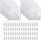 8 Pcs Stainless Steel Hinge Repair Plates with 64 Screws - Flat Fixing Joining Mending Plates for Kitchen Cupboard Cabinets Door Hinges