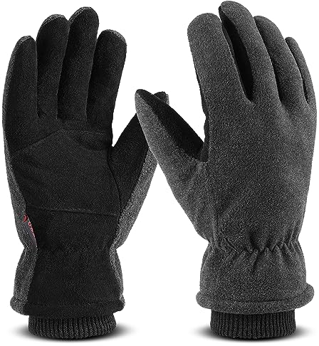 OZERO Winterhandschuhe | Thermo Winter Skihandschuhe Fahrradhandschuhe Laufhandschuhe Motorradhandschuhe | Handschuhe Herren & Damen