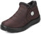 Gaatpot Winterschuhe Damen Winterstiefel Wasserdicht Stiefel Warm Schuhe Winter Stiefeletten Braun Gr.36