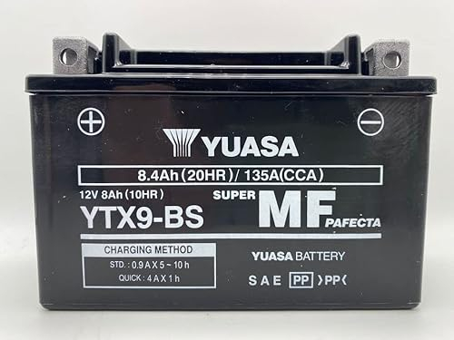 Yuasa Batterie YTX9-BS Ersatzakku für Aprilia Habana Custom 125 1999-2002