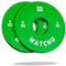MATCHU - Fractional Plates - Mini Hantelscheiben - 0,25/0,5/1/1,5/2,5 KG - Satz mit 2 Stück - Stahl mit Gummiaußenschicht - Durchmesser 50mm (Grün - 1 KG)