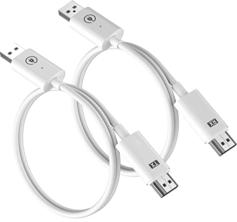 Lemorele HDMI Inalambrico Transmisor y Receptor, 164FT/50M HDMI Wireless Transmitter and Receiver for Streaming Video Audio from Laptop, PC to HDTV Projector
