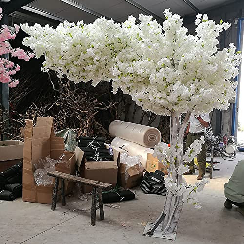 Arco di fiori di ciliegio artificiale bianco, albero di fiori di Sakura finto per ufficio, camera da letto, decorazione per feste, per interni/esterni, splendida decorazione