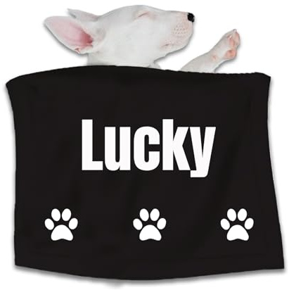 JMIPET Personalisierte Hundedecke, individuelle Decke mit Kosenamen für Sofa und Bett, weiche Decke für Welpen und Kätzchen, passend für kleine, mittelgroße und große Hunde und Welpen