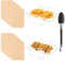 APACALI 2 Stück Edelstahl Heißluftfritteuse Grillrost mit 100 Stücke Backpapier, Air Fryer Zubehör kompatibel mit Ninja Foodi AF300EU AF400EU, Edelstahl Dual Heißluftfritteuse Zubehör
