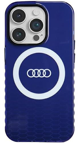 Audi IML Big Logo Case Hülle für iPhone 14 Pro 6.1 Blau Blue hardcase AU-IMLMIP14P-Q5/D2-BE