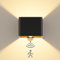 Kinamy Wandleuchte mit Bewegungsmelder Innen, LED Wandlampe Up Down, Wandbeleuchtung Moderne Schwarz, Wandleuchten für Flur, Treppen, Küche, Wohnzimmer, Schlafzimmer
