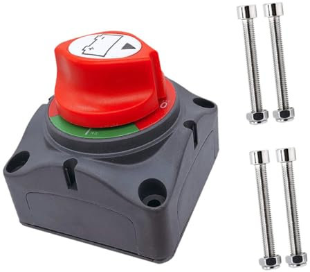 SOLUSTRE 1 Satz Batterie-Trenn schalter Haupttrennschalter Batterie für Auto batterie hauptschalter batterie trennschalter autobatterie Stromversorgung RV-Leistung Netztrenner Wagen Energie