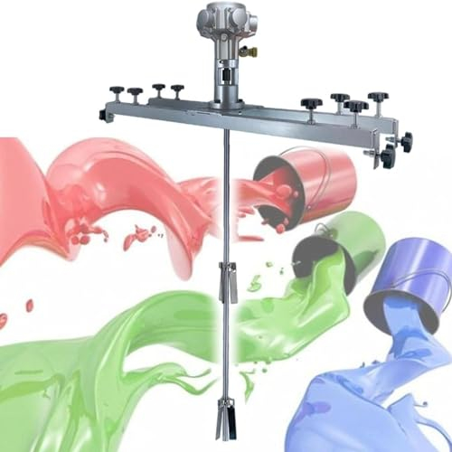 GEJLELDS IBC-Luftrührwerk, pneumatische 1-Tonnen-Tankmischmaschine, klappbarer Propeller, mit Stützaufhängung, für Farbbeschichtungsmaterialien, viskoses flüssiges Tintenlöser-Rührwerk,3cylinders