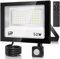 50W Foco LED Exterior con Control Remoto,5000LM Focos LED Exterior con Sensor de Movimiento,7000K LED Foco con Sensor, IP67 Impermeable Luz LED con Sensor de Movimiento, para Gardín,Patio,Garaje