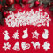QINERSAW 150 Stück Mini Weihnachten Holzanhänger Weihnachten Holz Streudeko Tischdeko Holz Weinachtsanhänger Weinachtsstreudeko Weinachtstischdeko Weihnachtsbaum Christbaum Holzanhänger Weiß DIY