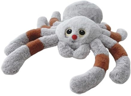 champracer Spinne Stofftier Kuscheltier, Kuscheltiere Simulation Spinne Halloween Kuscheltier Plüschkissen Spielzeug Geschenk Für Kinder Geburtstage Und Besondere Halloween Anlässe (28 cm)