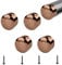 UFURMATE 4PCS 45mm/1.77in 201 Stainless Steel Round Handrail End Caps Staircase Steps Hand Rail End Cover Handrail Fittings Protectors(Rose Gold)