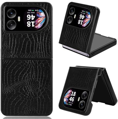 COQUE Funda para Blackview Hero 10,Textura de Cocodrilo Carcasa de Telefono para Blackview Hero 10-Negro