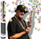 FIESTAS GUIRCA | Konfetti Kanone mit Geldscheinen (40 cm) - Dekoration für Geburtstagsfeiern und Silvesterfeiern - Ideal für Events und Themenpartys - Bunt