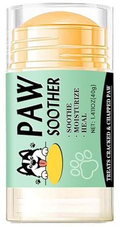 Feuchtigkeitscreme für Hundepfoten, 40 g, natürliches Pfotenwachs für Hunde, Nasen- und Pfotenbalsam, feuchtigkeitsspendender Hunde-Nasenbalsam, Pfoten-Schnuller, repariert und befeuchtet trockene