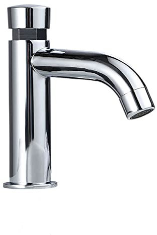 Robinet de jardin extérieur à un trou à fermeture automatique pour baignoire à pieds de griffe en chrome poli