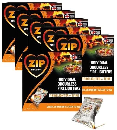 108 fire lighters - Individual odourless firelighters Cubes - Instant Light BBQ Fuel - firelighters for Wood Burners - firepit firelighter.