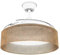 Mellerware - Ventilador de Techo con Luz y Lámpara de cuerda Brizy Bright Rattan | 40 W | 6 Velocidades | 3 Aspas 106 de Diámetro | Ultra Silencioso | Función Verano-Invierno | Temporizador | LED