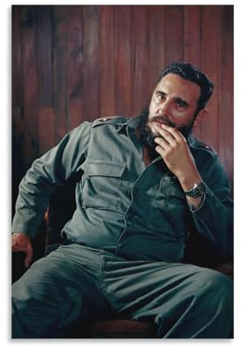 LAIRIBA The Famous Cuban_revolutionary Fidel Castro Poster für Unterhaltungsraum, Dekoration, Geschenke, 40 x 60 cm