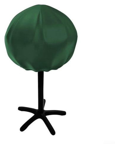 Zuverlässige, wetterfeste, runde Grillabdeckung aus robustem 210D-Oxford-Gewebe für langfristige Nutzung (grün)