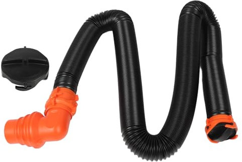 Kit de rallonge de tuyau d'égout pour camping-car, matériau PP, raccord pivotant à 90 degrés, durable et résistant à l'usure, pour l'évacuation des eaux usées des caravanes et (6m)