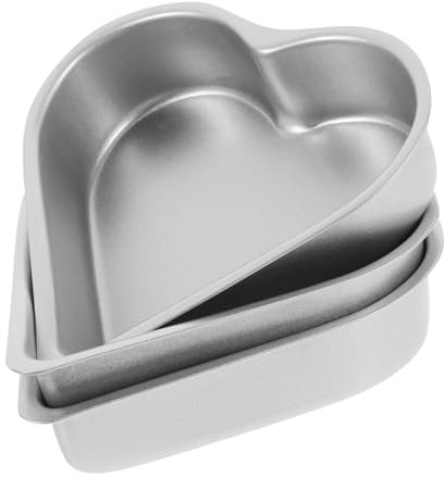 OUNONA 3stücke Herz Puddingformen Aus Hochwertigem Kohlenstoffstahl Antihaftbeschichtete Backformen Für Gelee Pudding Und Desserts Für Zuhause Hotel Und Bäckerei