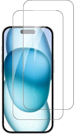 fonefunshop Glass Screen Protector Compatible With iPhone 17 Pack of 2