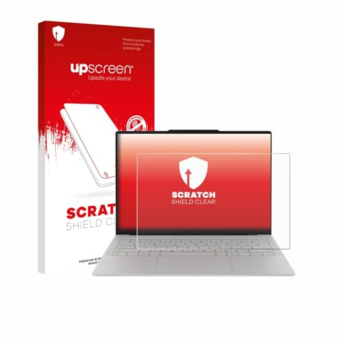 upscreen Schutzfolie für Lenovo Yoga Slim 7i Gen 11 Aura Edition 14 – Made in Germany, Kristall-klar, Kratzschutz, Anti-Fingerprint