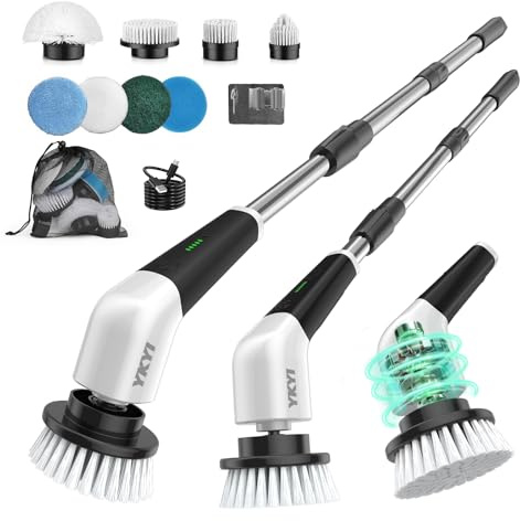 YKYI Brosse Électrique Nettoyage Rotative, 8 Têtes, IPX7, sans Fil